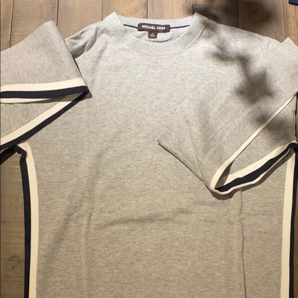MICHAEL KORS Gray Mens Sweater